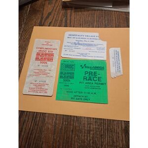 1990 IROC XIV Talladega Tickets Lot x4 Pit Hospitality Village NASCAR May 5